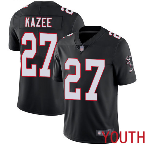 Atlanta Falcons Limited Black Youth Damontae Kazee Alternate Jersey NFL Football #27 Vapor Untouchable->atlanta falcons->NFL Jersey
